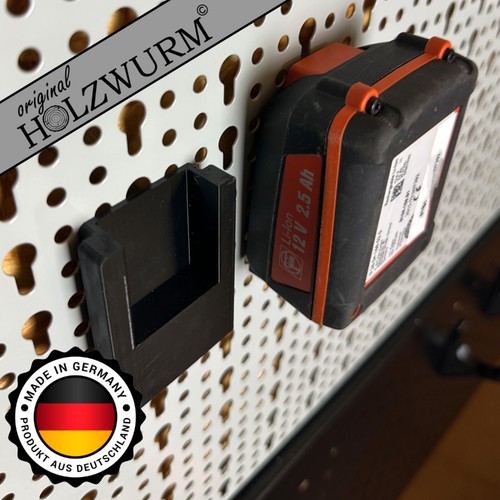 Akku wandhalterung fein - 2x, 12v