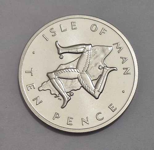 1977 isle man ten pence - of,