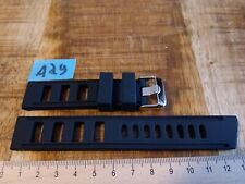 1x 20mm Diver Uhrenarmband gelocht Vintage Strap schwarz A29
