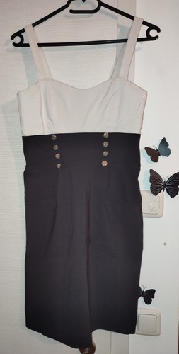 Minikleid schwarz weiß - minikleid, schwarz/weiß