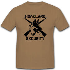 Homeland Security Deutscher Schäferhund Gewehr Schutz - T Shirt #7105