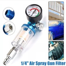 1/4“ Spritzpistole Luftregler Manometer Luftdruck für Lackierpistole