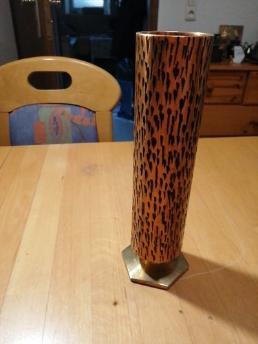 Messing kupfer vase handarbeit - kupfer,