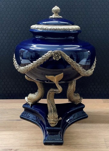 Vase porzellan bronze dose - porzellan,