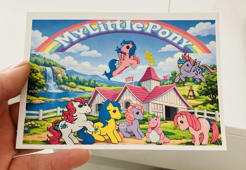 Little pony postkarte - little,