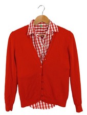 UNITED COLORS OF BENETTON Strick Twin Set Damen Twin Set Gr. DE 36 rot