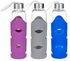 Glastrinkflasche mit