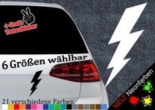 Blitz Aufkleber -6 Größen 21 Farben- High Voltage Piktogramm Danger Gefahr Flash