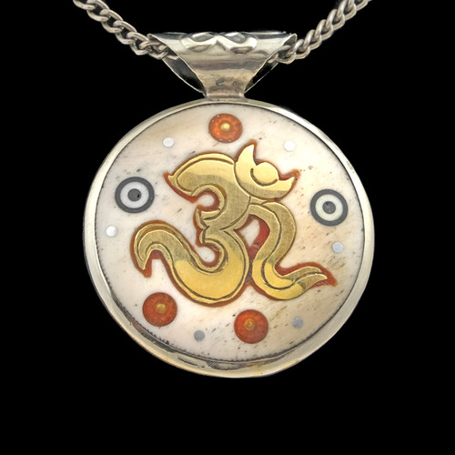 Amulett buddhismus rund - amulett,