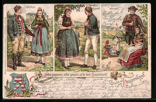 Lithographie marburg schwlam - lithographie, marburg,