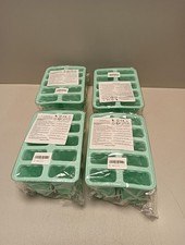 4er Set Eisformen aus Kunststoff – DIY Eis am Stiel Formen | 4 x 8 Eisformen (32