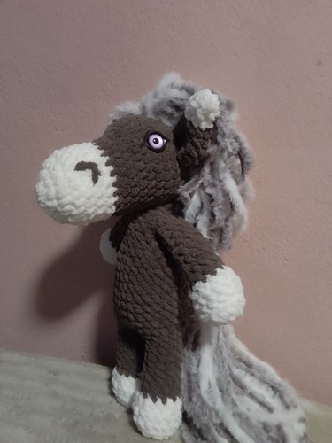 Pony gehäkelt kuscheltier - pony,