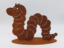 Gartendeko Metallwurm auf