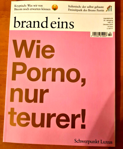 Brand eins wie - eins, nur