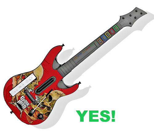Wii guitar hero - wii,