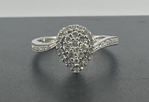 Herzring weißgold 4 kt - herzring, 9