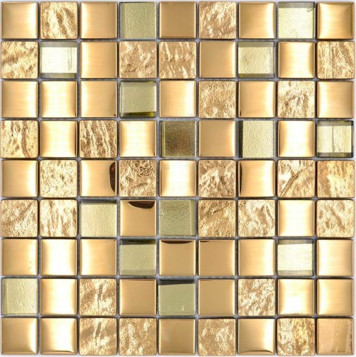 Goldenes glasmosaik - goldenes,