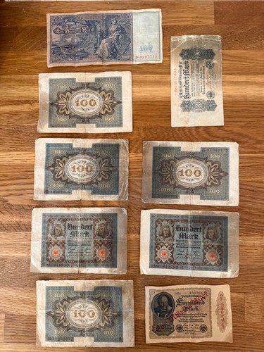 Reichsbanknoten 100 mark 1910 - reichsbanknoten,
