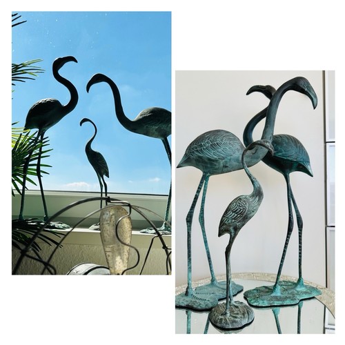 Midcentury flamingo vögel - vögel, set