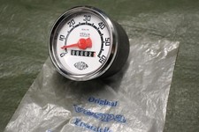 Veglia Borletti Tacho NOS 60kmh 60mm Gehäuse Schwarz Gilera Tacho rund unverbaut