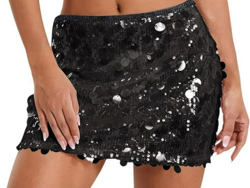 Rock mit pailletten - mit, damen