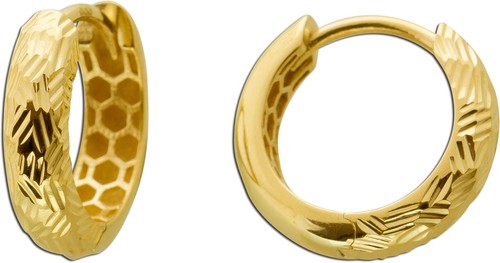 Creolen 12mm gelbgold 333 - gelbgold, 8