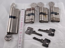 gebrauchte Wilka Schließanlage mit 4 Zylinder und 8 Schlüssel