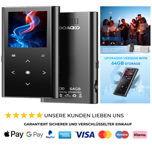Mp3 player 64gb - bluetooth, 5.2