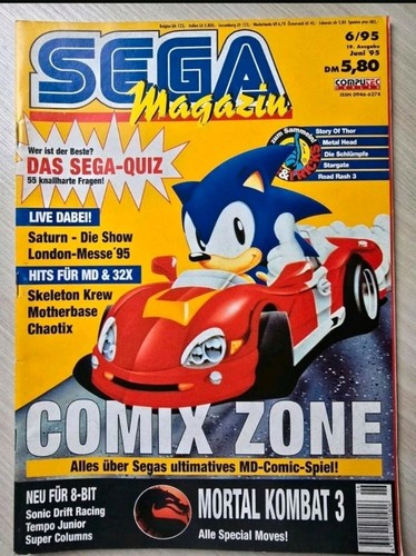 Sega magazin zeitschrift 95 - magazin, 6/95