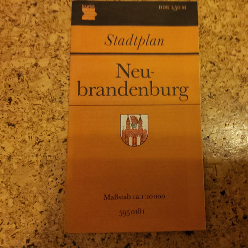 Stadtplan neubrandenburg ddr - stadtplan,