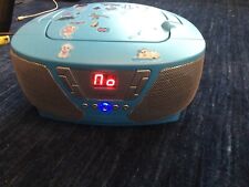 Bigben tragbarer CD Player CD60 Kids blau FM Radio AUX-IN