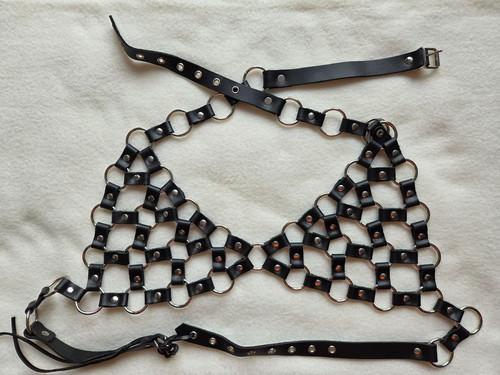Bondage echt leder - bh,,