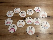 13 Stk. Meilensteinkarten - Sperrholz - 80 Sets - UV-Druck, Baby, Fotoshooting