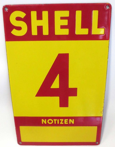 Shell emailschild emaille - shell,