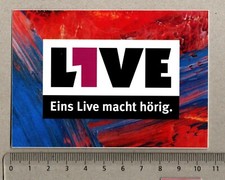 Aufkleber/Sticker WDR L1ve