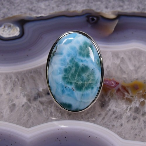 Larimar ring 925er silber - ring,,