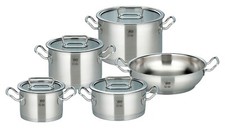ELO Gourmet Edition Topf-Set 5-teilig Topf Kochtopfset Kochtopf-Set Edelstahl