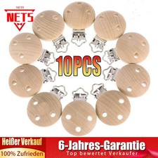 10PCS Holzclips natur Holz