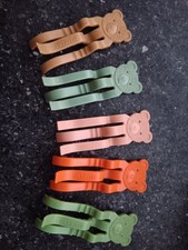 5 original kultige ALLIBERT Bären Wäscheklammern 70er JAHRE, Robuster Kunststoff