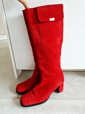 apart Stiefel Rot Wildleder 41