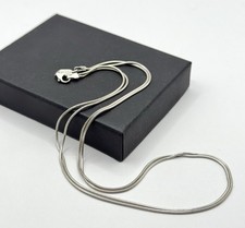 Fossil 925 Silber Halskette – Doppelreihig, Schlangenketten-Design