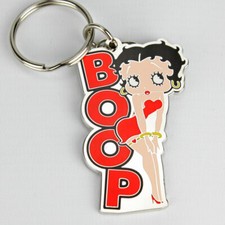 Betty Boop Posing Rockabilly Comic Schlüsselanhänger Anhänger Key Chain Chrom