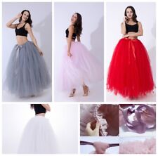 Tutu Maxirock Prom Damen Tüll