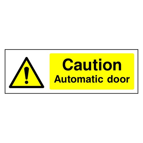 Caution automatic door - automatic,