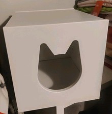 IKEA Kallax Katzenbox, weiß