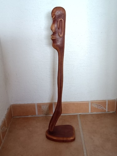 Holz skulptur kopf fuss - kopf, *