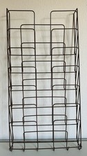 Wand Zeitungshalter Prospekte Zeitschriften Halter String Drahtgestell Vintage