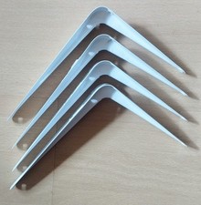 4x Metallwinkel Regalbügel Wandhaken Befestigung Weiß 150 mm x 200 mm
