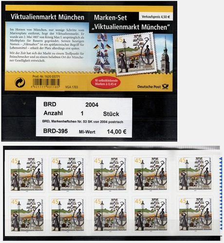 Brd markenheftchen von - markenheftchen,