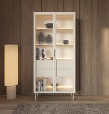 Vitrine LUMI 92cm Riffelglas
